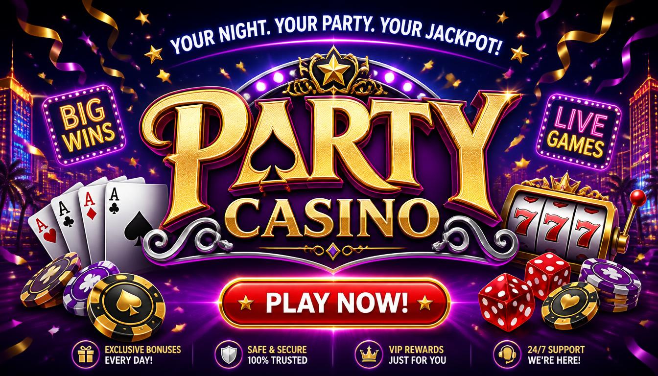 Party Casino: реєстрація, бонуси, ігри та застосунок 2026